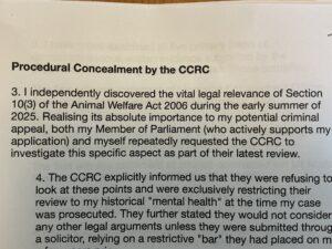 Procedural Concealment by the CCRC
