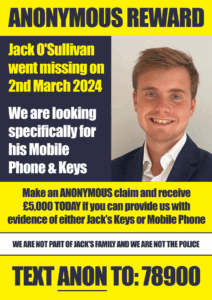 Jack O’Sullivan case. A new poster 